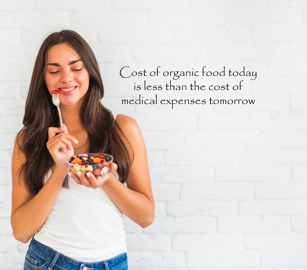 Cost of organic food today is less than the cost of medical expenses tomorrow