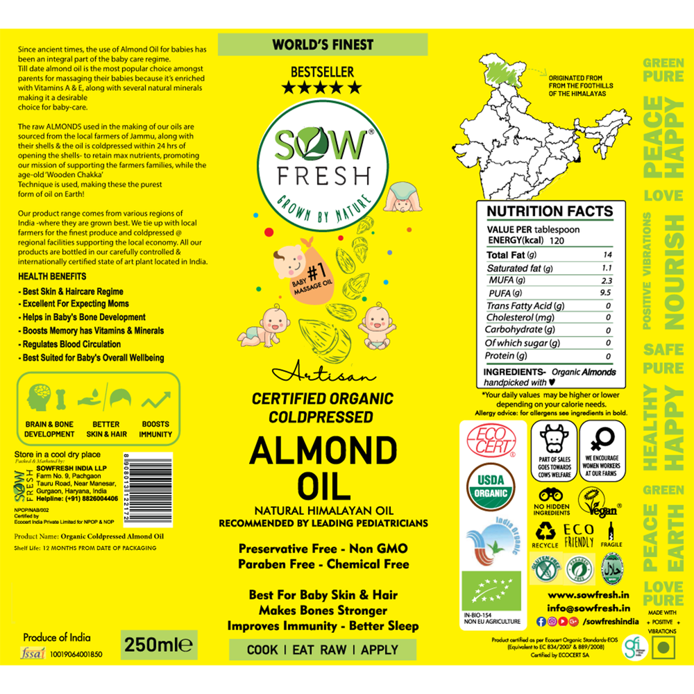 
            
                Load image into Gallery viewer, BABY ALMOND OIL - Sowfresh
            
        