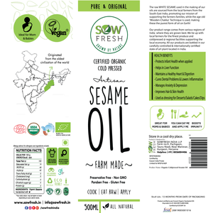 SESAME OIL - Sowfresh